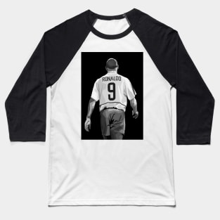 Ronaldo Nazario BW Baseball T-Shirt